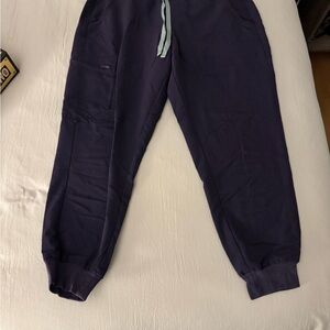 Dark purple Figs Zamora jogger scrub pants
